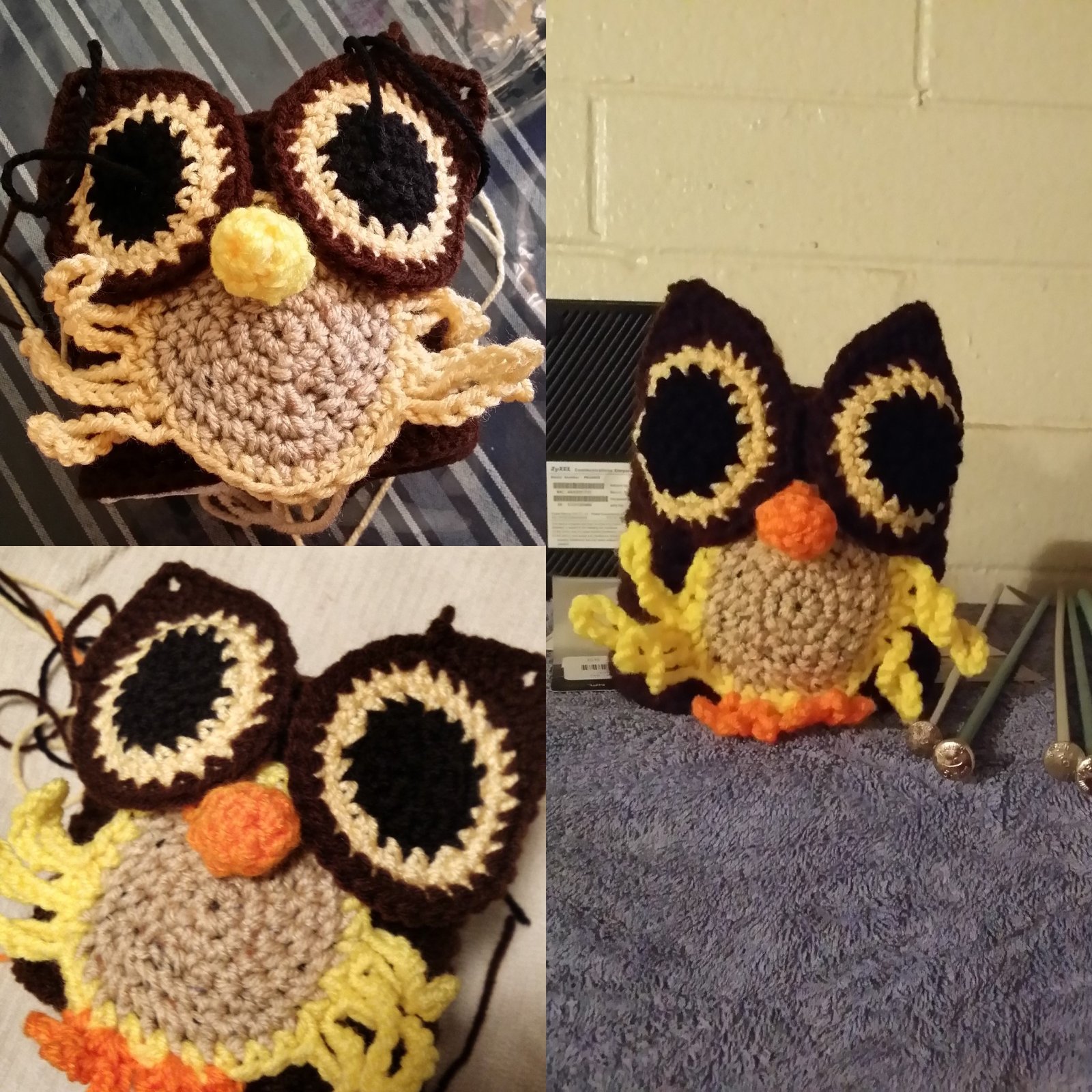 The First Owl Toilet Paper Roll Cover I Made